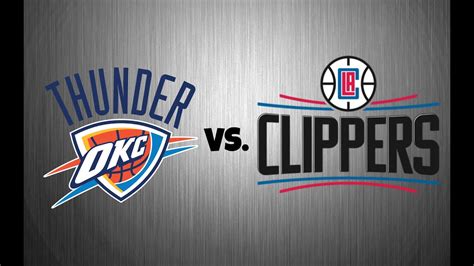 thunder vs clippers play by play